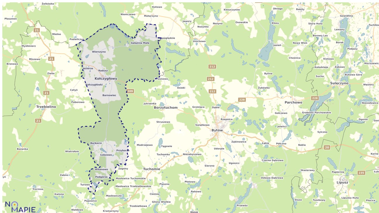 Mapa wyborów do sejmu Kołczygłowy